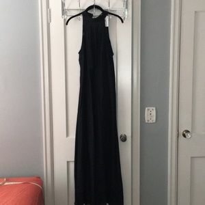 Black cotton eyelet garment.